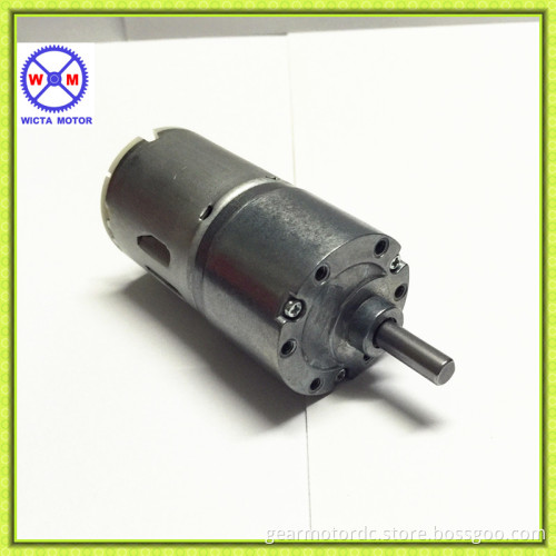 Reversible OD37mm gearbox 6mm diameter output shaft low noise 24v gearmotor